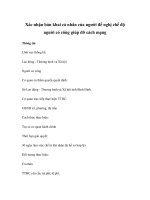 Xác nhận bản khai cá nhân của người đề nghị chế độ người có công giúp đỡ cách mạng ppt