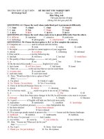 ĐỀ TN CHUYÊN LÊ QUÝ ĐÔN