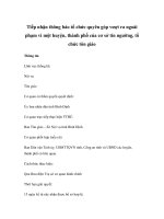 Tiếp nhận thông báo tổ chức quyên góp vượt ra ngoài phạm vi một huyện, thành phố của cơ sở tín ngưỡng, tổ chức tôn giáo pdf