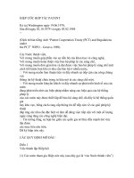 HIỆP ƯỚC HỢP TÁC PATENT pdf