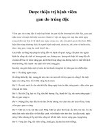 Dược thiện trị bệnh viêm gan do trúng độc ppsx