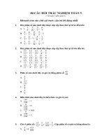 80 câu hỏi trắc nghiệm toán 5-HKI
