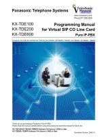 Programming Manual for Virtual SIP CO Line Card Pure IP-PBX pptx