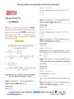 Phương pháp và các dạng bài tập liên quan đến khảo sát hàm số ppsx