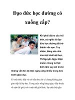Đạo đức học đường có xuống cấp? pps