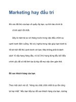 Marketing hay đấu trí pps