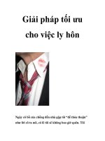 Giải pháp tối ưu cho việc ly hôn doc