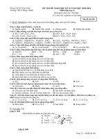 Đề thi đề nghị HK2 Hóa 8 đề 2