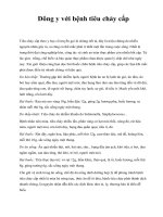 Đông y với bệnh tiêu chảy cấp potx