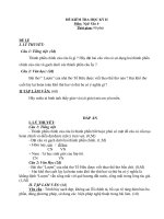 Đề Kiểm tra Học kỳ II môn Ngữ Văn lớp 6_Đề lẻ