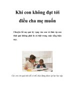 Khi con không đạt tới điều cha mẹ muốn docx