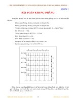 Giáo trình SAP 2000 - Bài toán khung phẳng doc