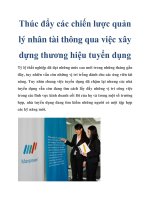 Thúc đẩy các chiến lược quản lý nhân ppsx