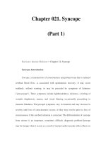 Chapter 021. Syncope (Part 1) docx