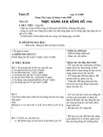 Tiết 121: Thực hành xem đồng hồ