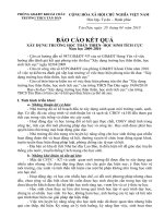 Báo cáo kết quả XD trường học thân thiện