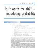 Quantitative Methods for Business chapter 10 pot