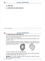 cơ học vật liệu -chương 2 biến dạng