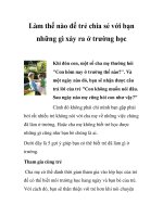 Làm thế nào để trẻ chia sẻ với bạn những gì xảy ra ở trường học docx