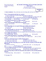 Đề thi đề nghị HK2 Sinh 9 đề 2