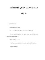 VIÊM PHẾ QUẢN CẤP VÀ MẠN (Kỳ 9) ppt