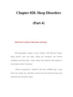 Chapter 028. Sleep Disorders (Part 4) ppsx