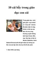 10 cái bẫy trong giáo dục con cái doc
