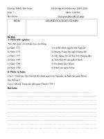 Đề thi học kỳ II lớp 7