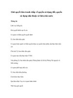 Giải quyết đơn tranh chấp về quyền sử dụng đất, quyền sử dụng nhà thuộc sở hữu nhà nước docx