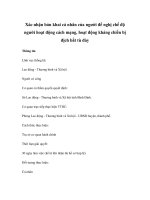 Xác nhận bản khai cá nhân của người đề nghị chế độ người hoạt động cách mạng, hoạt động kháng chiến bị địch bắt tù đày potx