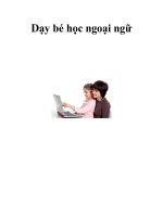 Dạy bé học ngoại ngữ pdf