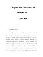 Chapter 040. Diarrhea and Constipation (Part 11) ppsx