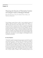 Research Techniques in Animal Ecology - Chapter 10 ppsx