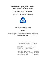 chuẩn độ nito theo phương pháp kjeldah