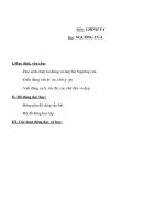 Chính tả lớp 1 - NGƯỠNG CỬA pot