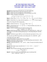 ĐỀ THI CHỌN HỌC SINH GIỎI GIẢI TOÁN TRÊN MÁY TÍNH CASIO NĂM HỌC 2009 – 2010 - Lớp 12 THPT - Phần 7 pps