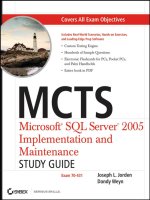 mcts microsoft sql server 2005 implementation and maintenance study guide