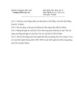 Thi HKII Sử 8 có đáp án(hay)