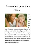 Dạy con biết quan tâm – Phần 1 pot