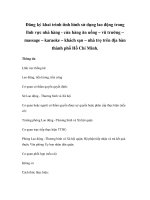 Đăng ký khai trình tình hình sử dụng lao động trong lĩnh vực nhà hàng - cửa hàng ăn uống – vũ trường – massage – karaoke – khách sạn – nhà trọ trên địa bàn thành phố Hồ Chí Minh pps