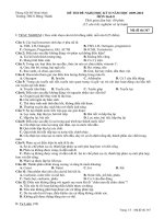 Đề thi đề nghị HK2 Sinh 8 đề 3