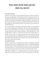 Dược thiện thanh nhiệt, giải thử dành cho mùa hè pps