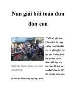 Nan giải bài toán đưa đón con pptx