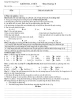 KT 1 tiết hóa 8 (tiết 25)