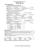 ĐỀ ĐỊA 8 KÌ 2 CO MA TRẬN