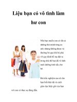 Liệu bạn có vô tình làm hư con ppt