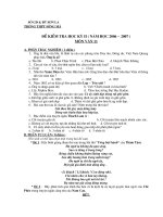 Đề thi Ngữ văn 11 Kỳ II