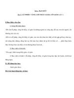 Giáo án đạo đức lớp 1 - LỄ PHÉP, VÂNG LỜI THẦY GIÁO, CÔ GIÁO (tiết 1) pot