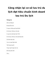 Công nhận lại cơ sở lưu trú du lịch đạt tiêu chuẩn kinh doanh lưu trú Du lịch ppsx