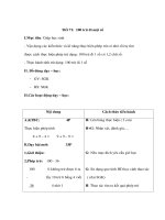 Giáo án Toán lớp 2 - 100 trừ đi một số pot